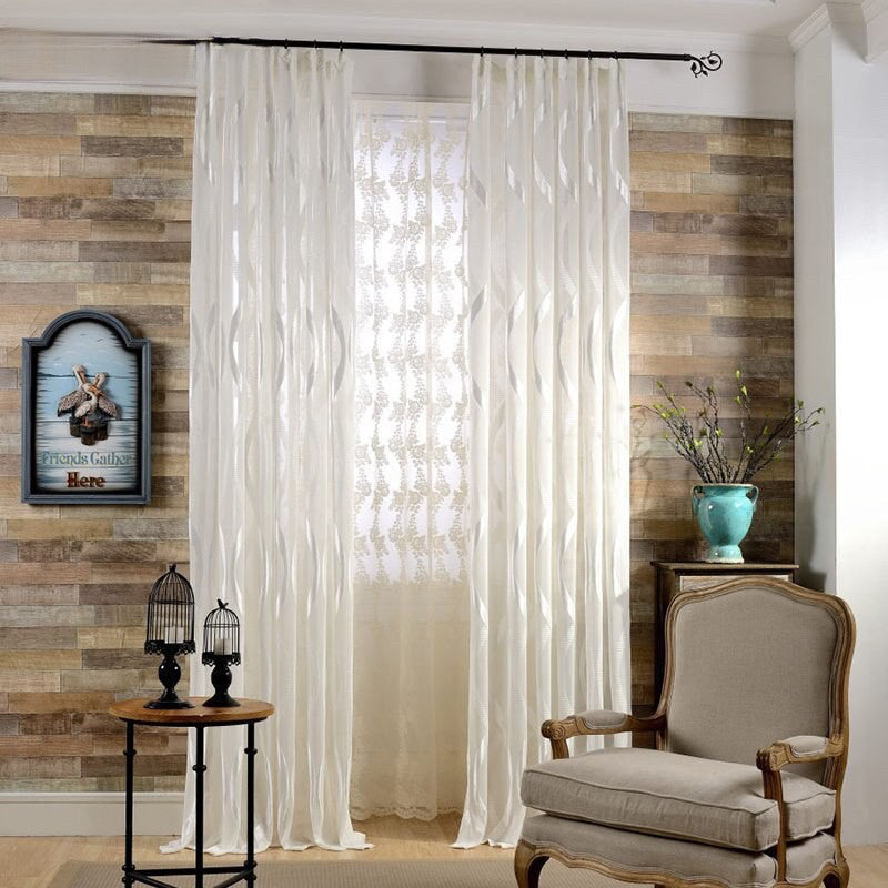 Anyhouz 300cm Curtains Brown Modern Luxury Retro Style Texture for Living Room Bedroom Dining Fashion Decor-Curtains & Drapes-PEROZ Accessories