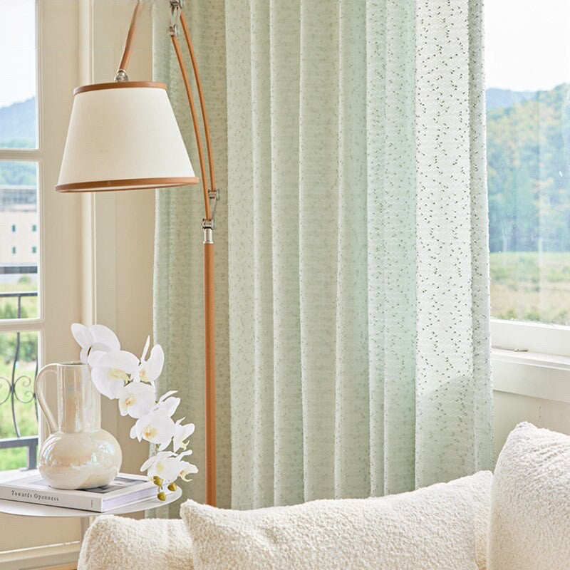 Anyhouz 150cm Curtains Beige Modern Luxury Retro Style Texture for Living Room Bedroom Dining Fashion Decor-Curtains & Drapes-PEROZ Accessories