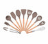 Anygleam Kitchen Utensils 11 Set Natural Beech Wooden Handle Cookware Tool Heat Resistant Non Stick Accessories-Spatula and Shovel-PEROZ Accessories
