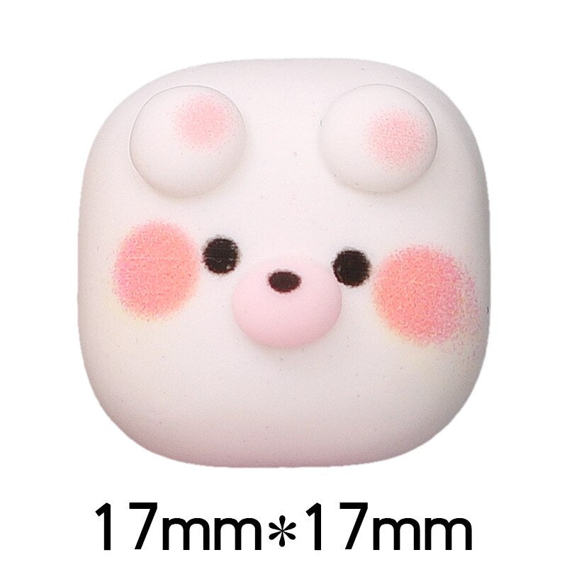 Anykidz 9pcs Square Animal Head Design Shoe Charm Accessories Jeans Clogs Pendant Pin Designer Ornament Jibbitz for Crocs-Shoe Charms-PEROZ Accessories