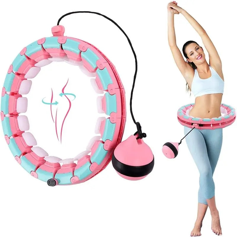 Anyfit Maca Blue Waist Trainer Massage Hoop Adjustable Smart SportsExercise Equipment for Gym Home-Exercise & Fitness-PEROZ Accessories