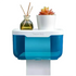 Anyhouz Paper Towel Dispenser Blue Wall Mounted Storage Box Phone Rack Portable Toilet Paper Holders Waterproof Shelf Bathroom Organizer-Bathroom and Toilet Accessories-PEROZ Accessories