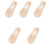 Anysox 5 Pairs Size 5-9 Fashion Socks Lace Flower Style Breathable Antiskid Invisible Ankle Socks for Women Beige-Socks-PEROZ Accessories