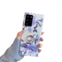 Anymob Samsung Violet Laser Marble Gradient Phone Case Ring Holder Back Cover-Mobile Phone Cases-PEROZ Accessories
