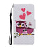 Anymob Samsung Pink Owl Flip Wallet Phone Case Leather Stand Function Cover-Mobile Phone Cases-PEROZ Accessories