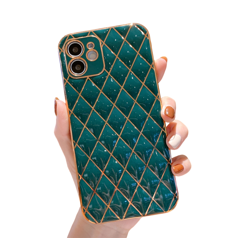 Anymob iPhone Jade Electroplated Phone Case Soft Silicone Shockproof Back Cover-Mobile Phone Cases-PEROZ Accessories