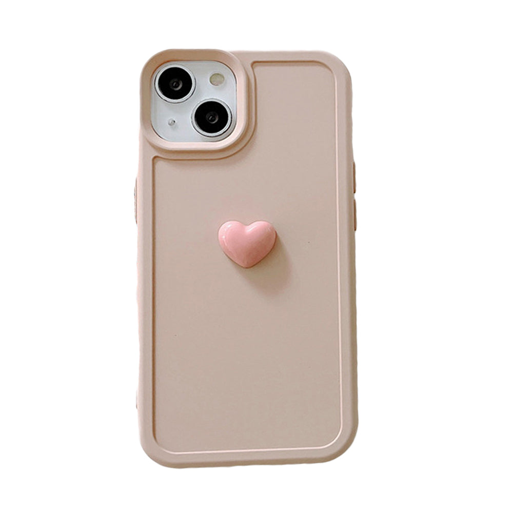 Anymob iPhone Case Pink Colorful Love Heart Candy Color Soft Silicone Shockproof Back Cover Bumper-Mobile Phone Cases-PEROZ Accessories
