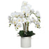 Large Multi-Stem White Potted Faux Orchid 65cm-Home & Garden > Artificial Plants-PEROZ Accessories