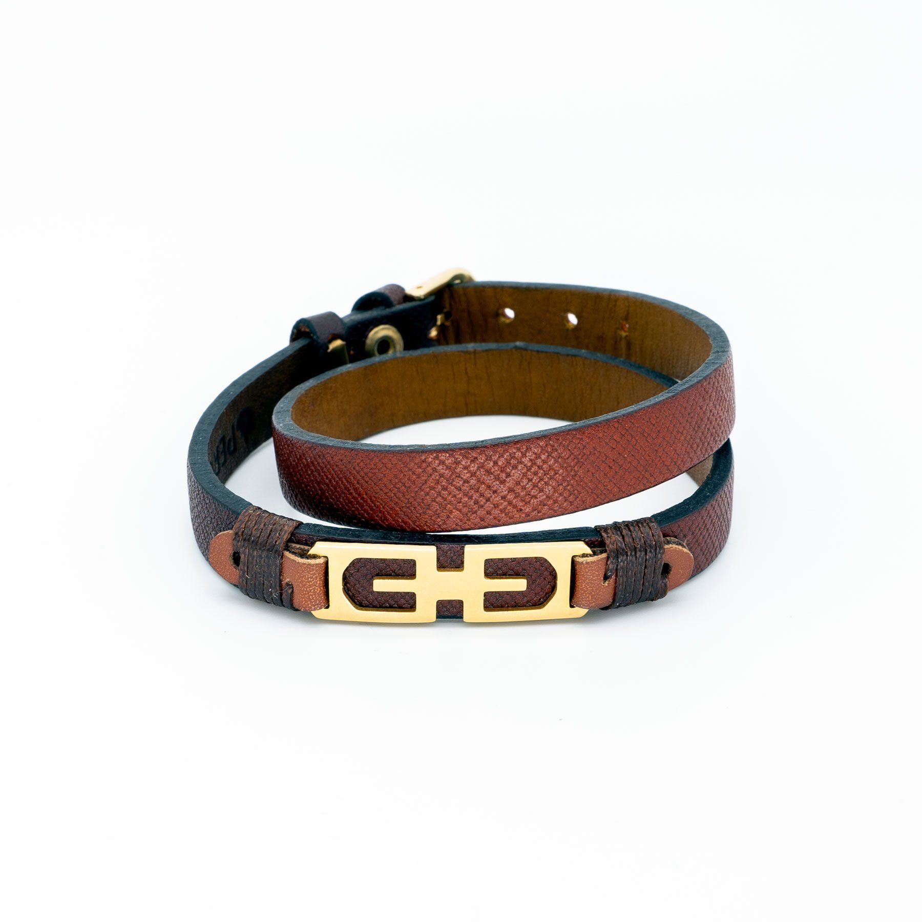 Elpis Wrap Leather Bracelet with Buckle Closure - PEROZ