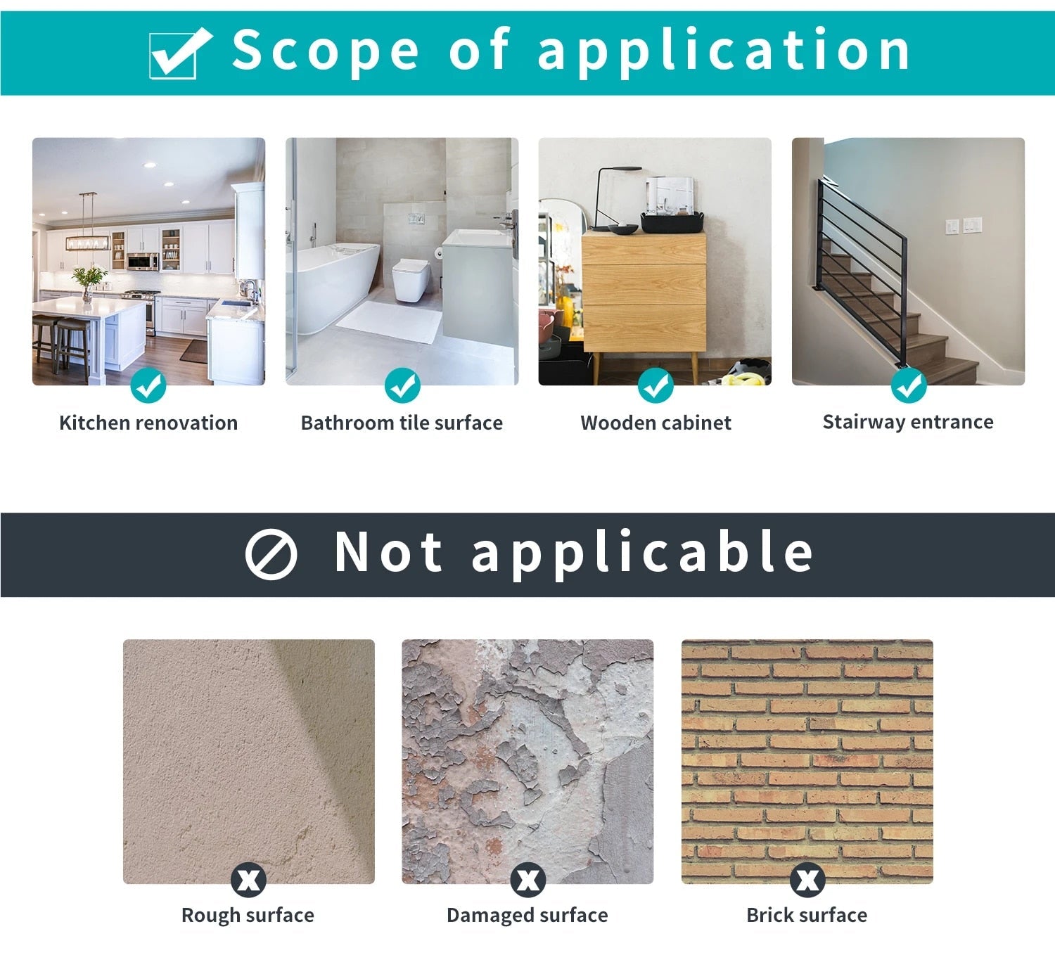 Anyhouz Wallpaper Teal 15cmx15cm 24 Pcs Modern Retro Style PVC Tile Stickers Waterproof Self Adhesive Wall Home Decor-Wallpaper-PEROZ Accessories