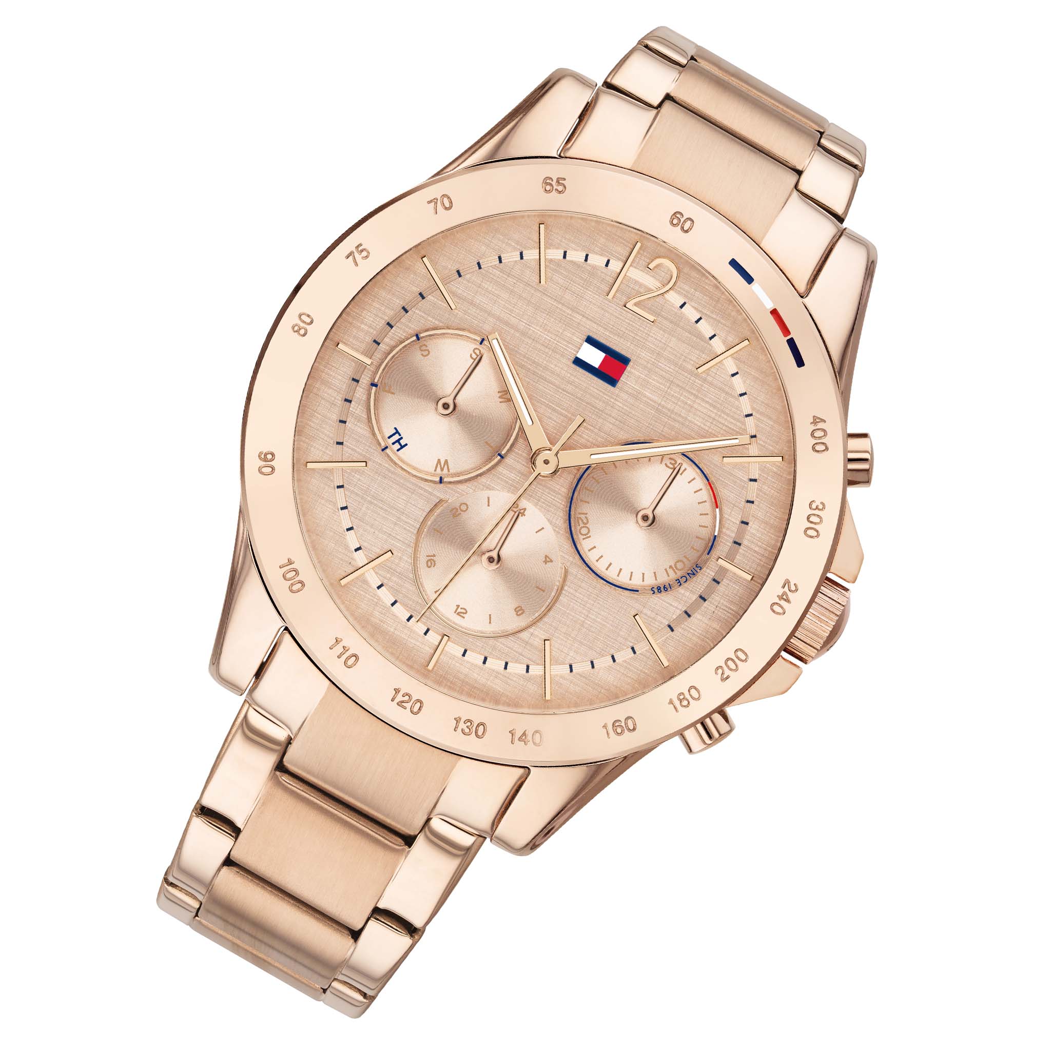 Tommy Hilfiger Ionic Plated Carnation Gold Steel Carnation Gold Dial Ladies Watch - 1782197-Quartz Watches-PEROZ Accessories