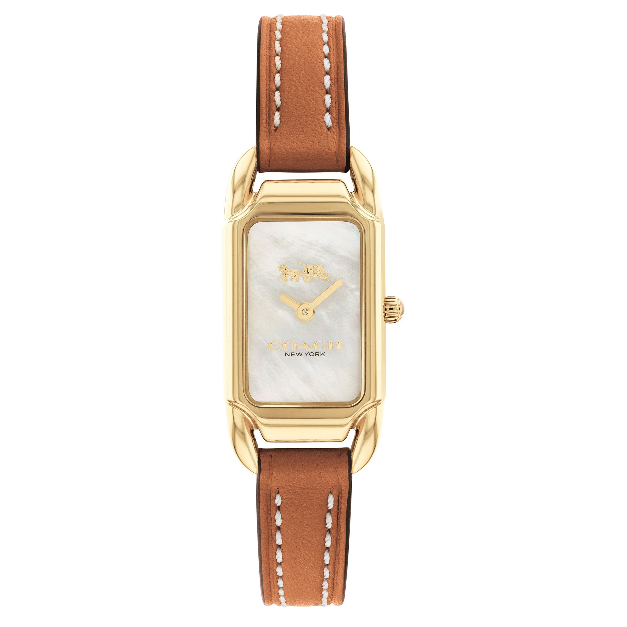 Coach Canyon Calfskin Ivory Mother Of Pearl Dial Ladies Watch - 14504029-Quartz Watches-PEROZ Accessories