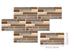 Anyhouz Wallpaper Beige Brown 18 Pcs Waterproof Self Adhesive Removable 3D DIY Modern Marble Tile Wall Sticker Home Decor-Wall Paper-PEROZ Accessories