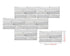 Anyhouz Wallpaper Light Gray 18 Pcs Waterproof Self Adhesive Removable 3D DIY Modern Marble Tile Wall Sticker Home Decor-Wallpaper-PEROZ Accessories