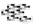 Anyhouz Wallpaper White Black 12 Pcs Waterproof Self Adhesive Removable 3D DIY Modern Marble Tile Wall Sticker Home Decor-Wall Paper-PEROZ Accessories