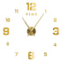 Anyhouz Wall Clock Gold Design A 47 Inch 3D Diy Mirror Wall Clock Acrylic Sticker Fashion Quartz Clocks Watch Home Decoration-Wall Clocks-PEROZ Accessories