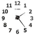 Anyhouz Wall Clock Black Design H 47 Inch 3D Diy Mirror Wall Clock Acrylic Sticker Fashion Quartz Clocks Watch Home Decoration-Wall Clocks-PEROZ Accessories