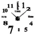 Anyhouz Wall Clock Black Design I 37 Inch 3D Diy Mirror Wall Clock Acrylic Sticker Fashion Quartz Clocks Watch Home Decoration-Wall Clocks-PEROZ Accessories