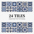 Anyhouz Wallpaper Navy Blue 10cmx10cm 24 Pcs Modern Retro Style PVC Tile Stickers Waterproof Self Adhesive Wall Home Decor-Wallpaper-PEROZ Accessories