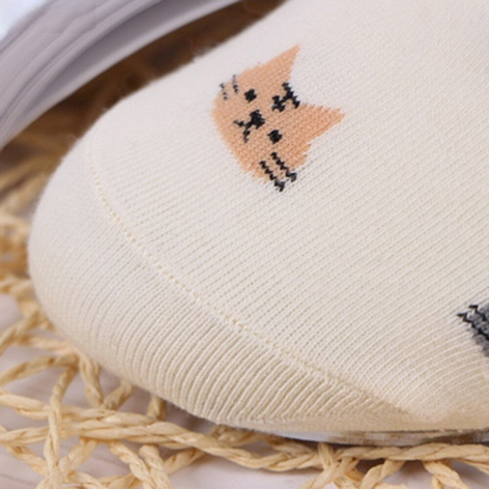 Anysox 5 Pairs Navy Blue Cat Size 5-9 Fashion Socks High Quality Office Sports Bussiness Long Socks Cotton Solid Colors Skateboard Knitted Casual-Socks-PEROZ Accessories