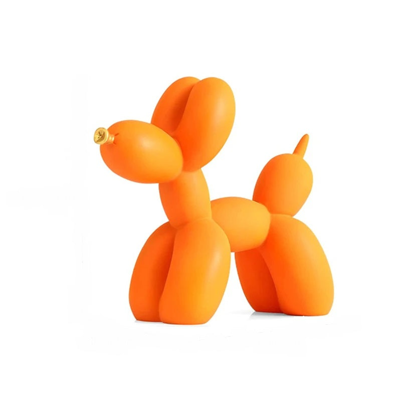 Anyhouz Home Figurine Nordic Balloon Dog Orange Resin for Living Room Desktop Decoration Accessories Gifts-Sculptures & Statues-PEROZ Accessories
