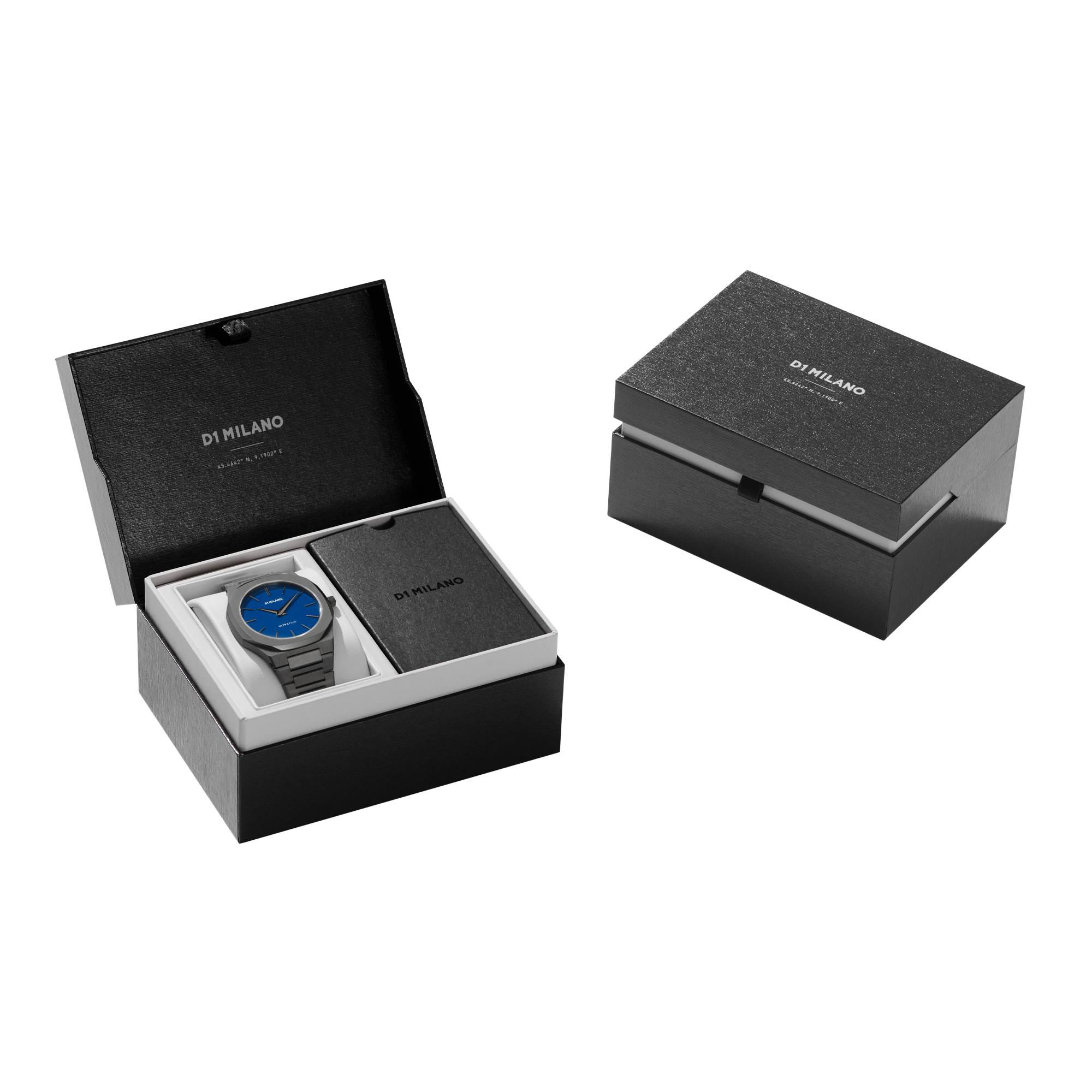 D1 Milano Ultra Slim 40mm Petrol Blue Watch-Quartz Watches-PEROZ Accessories
