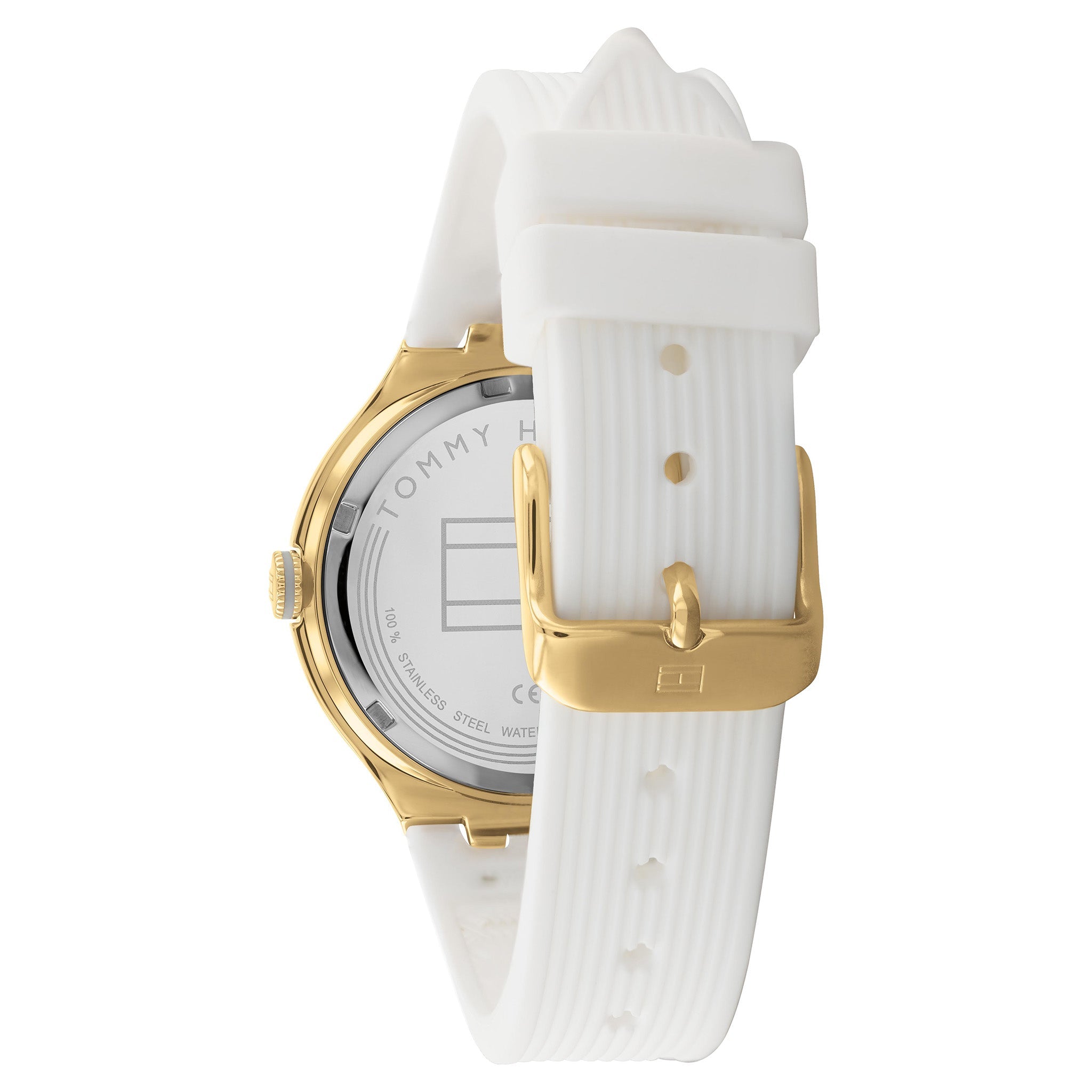 Tommy Hilfiger White Silicone White Dial Ladies Watch - 1782473-Quartz Watches-PEROZ Accessories