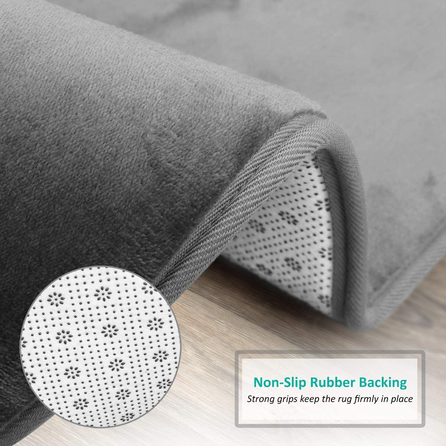 Anyhouz Bath Mat Wine Red Non-Slip Rug Set Bathroom Absorbent Washable Carpet Toilet Accessories-Bathroom Rugs-PEROZ Accessories