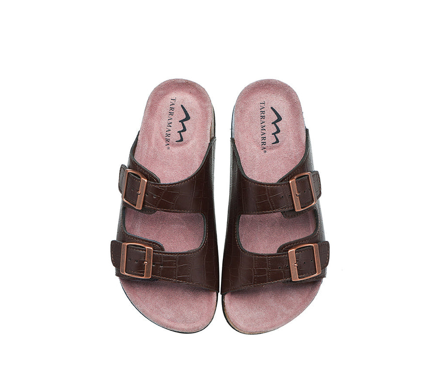 TARRAMARRA Embossed Summer Beach Unisex Slip-on Oliver Sandal Slides-Slides-PEROZ Accessories