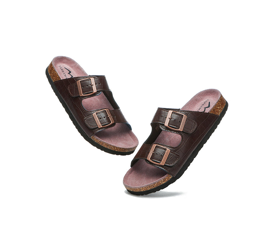TARRAMARRA Embossed Summer Beach Unisex Slip-on Oliver Sandal Slides-Slides-PEROZ Accessories