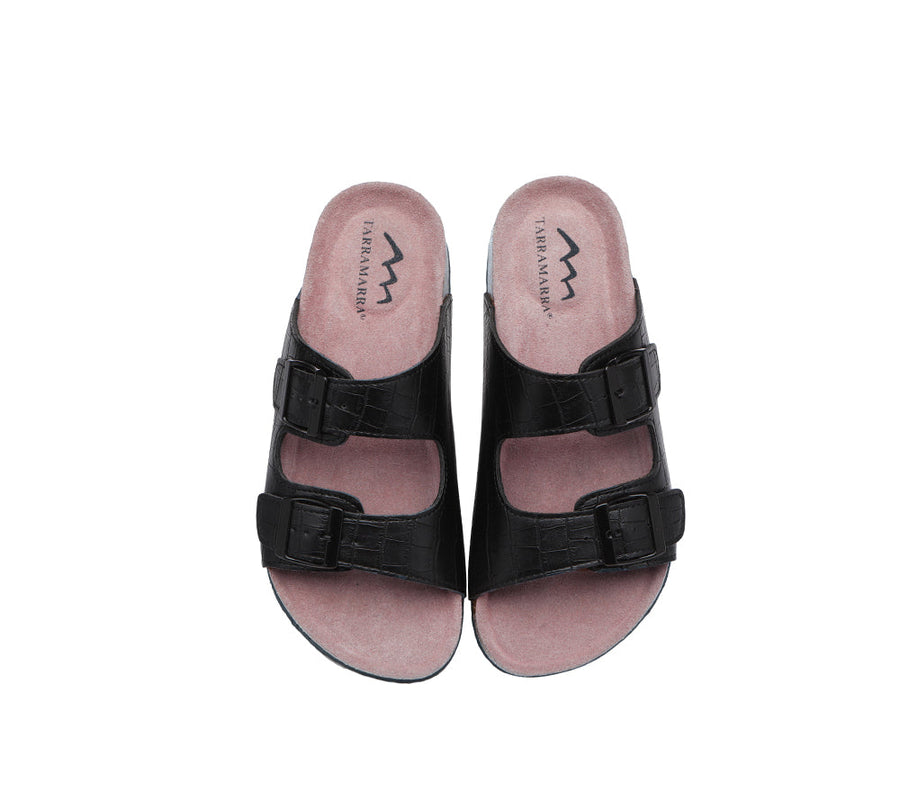 TARRAMARRA Embossed Summer Beach Unisex Slip-on Oliver Sandal Slides-Slides-PEROZ Accessories