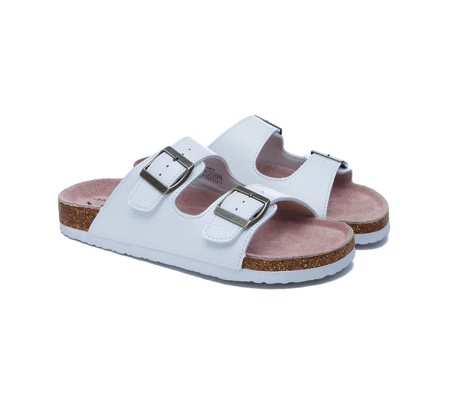 TARRAMARRA Embossed Summer Beach Unisex Slip-on Oliver Sandal Slides-Slides-PEROZ Accessories