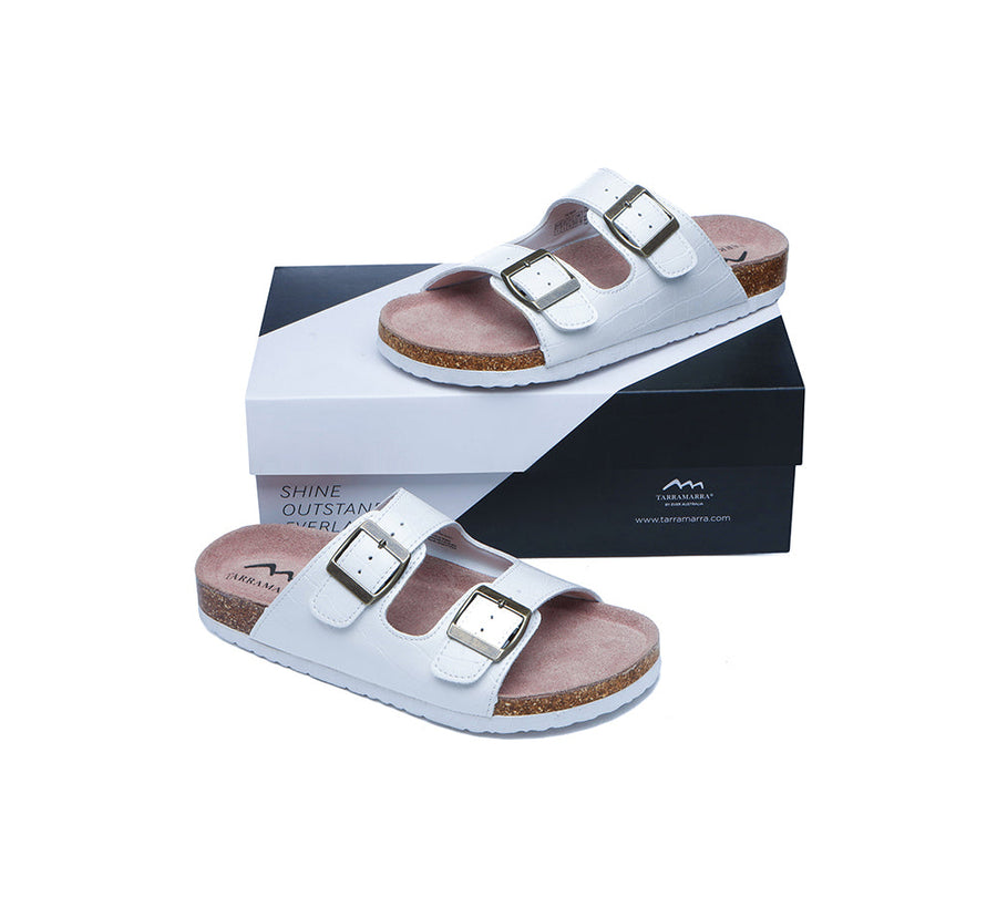 TARRAMARRA Embossed Summer Beach Unisex Slip-on Oliver Sandal Slides-Slides-PEROZ Accessories