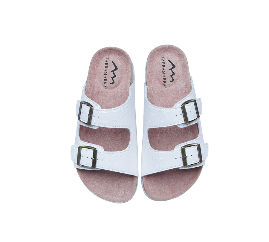 TARRAMARRA Embossed Summer Beach Unisex Slip-on Oliver Sandal Slides-Slides-PEROZ Accessories