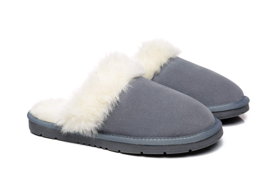 TARRAMARRA Sheepskin Wool Scuff UGG Women Men Slippers-Slippers-PEROZ Accessories