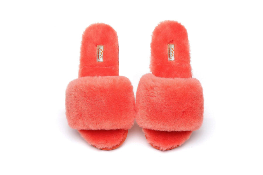Tarramarra Nala Fashion Slides Women Sheepskin Fluffy Slides-Slides-PEROZ Accessories