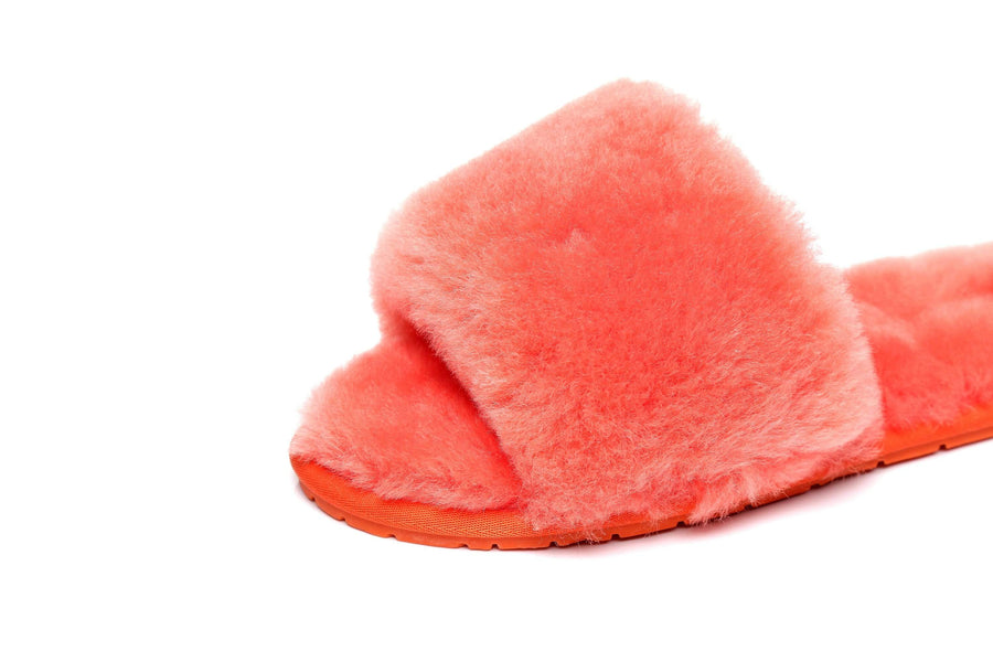 Tarramarra Nala Fashion Slides Women Sheepskin Fluffy Slides-Slides-PEROZ Accessories