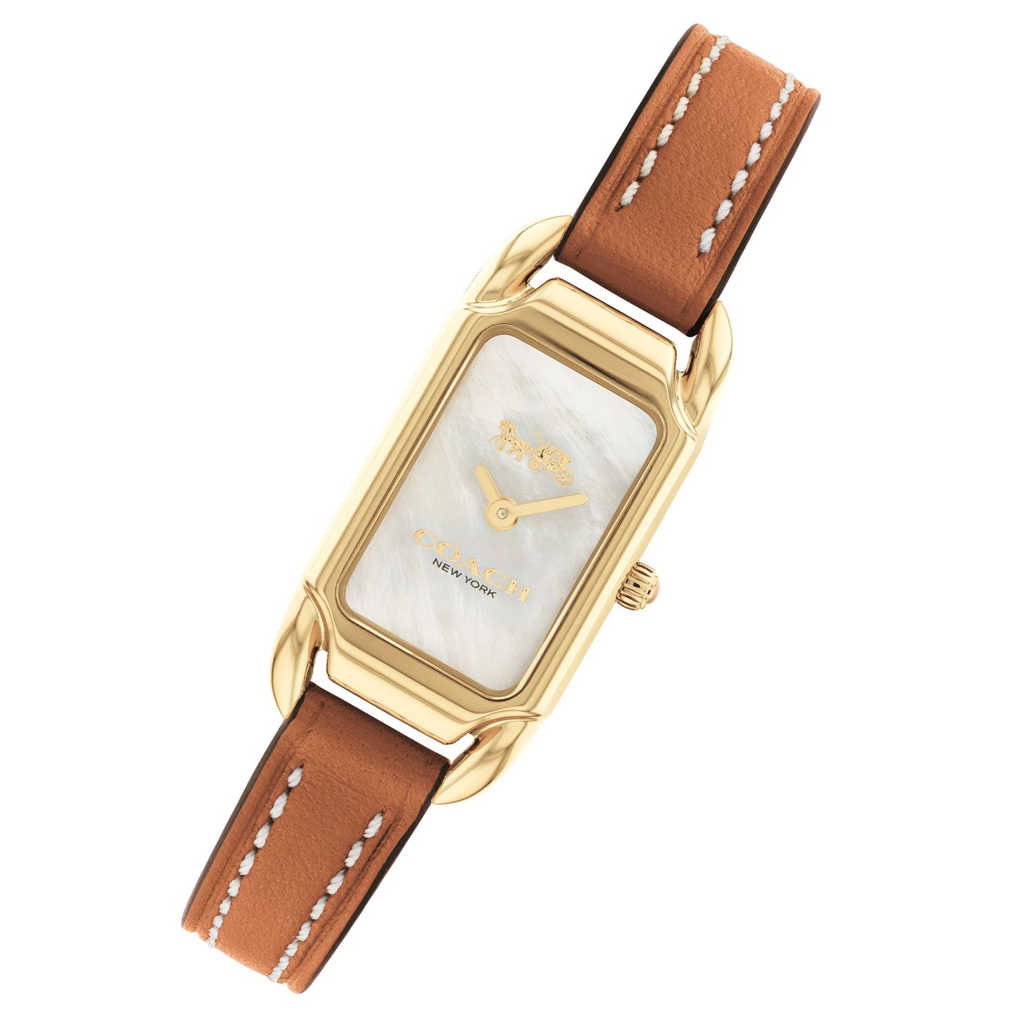 Coach Canyon Calfskin Ivory Mother Of Pearl Dial Ladies Watch - 14504029-Quartz Watches-PEROZ Accessories
