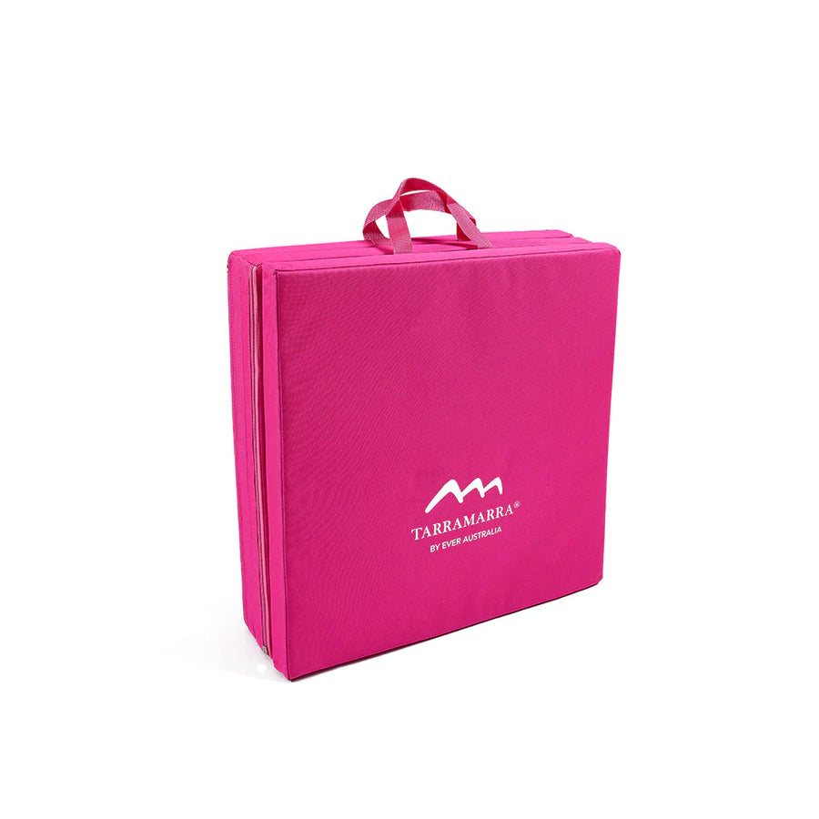 TARRAMARRA Tri-Fold Folding Exercise Floor Mat 180X60 cm with Carrying Handles-Stretch & Exercise Mats-PEROZ Accessories