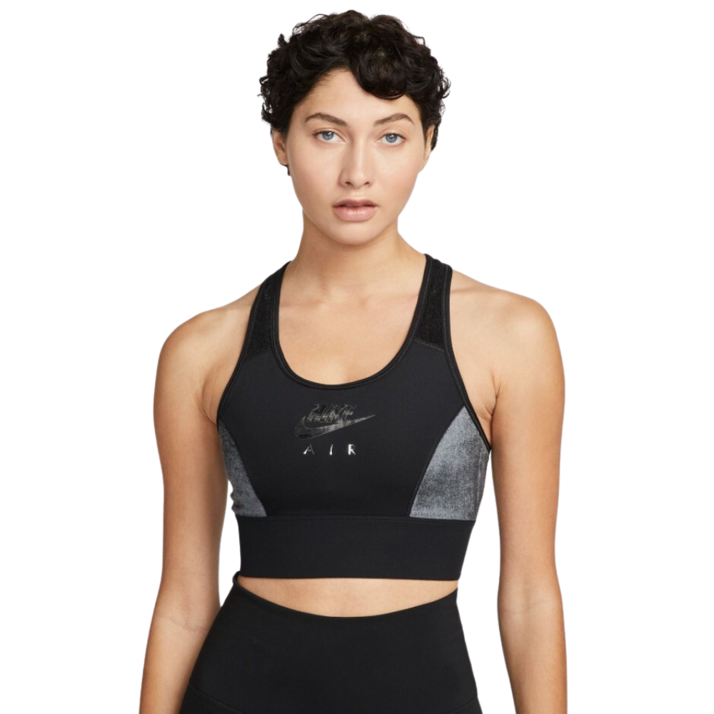 Nike Air Training swoosh bra in black-Fashion-PEROZ Accessories