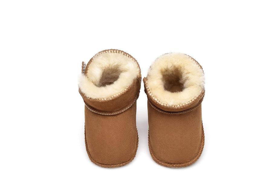 Australian Shepherd UGG Erin Sheepskin Baby Booties Cradle Water Resistant-Kid Boots-PEROZ Accessories