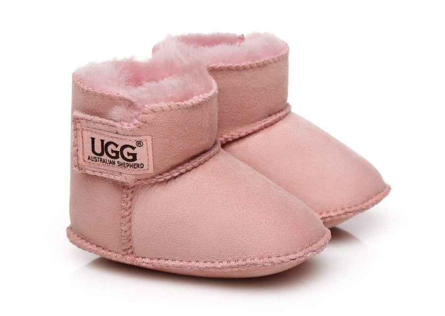 Australian Shepherd UGG Erin Sheepskin Baby Booties Cradle Water Resistant-Kid Boots-PEROZ Accessories
