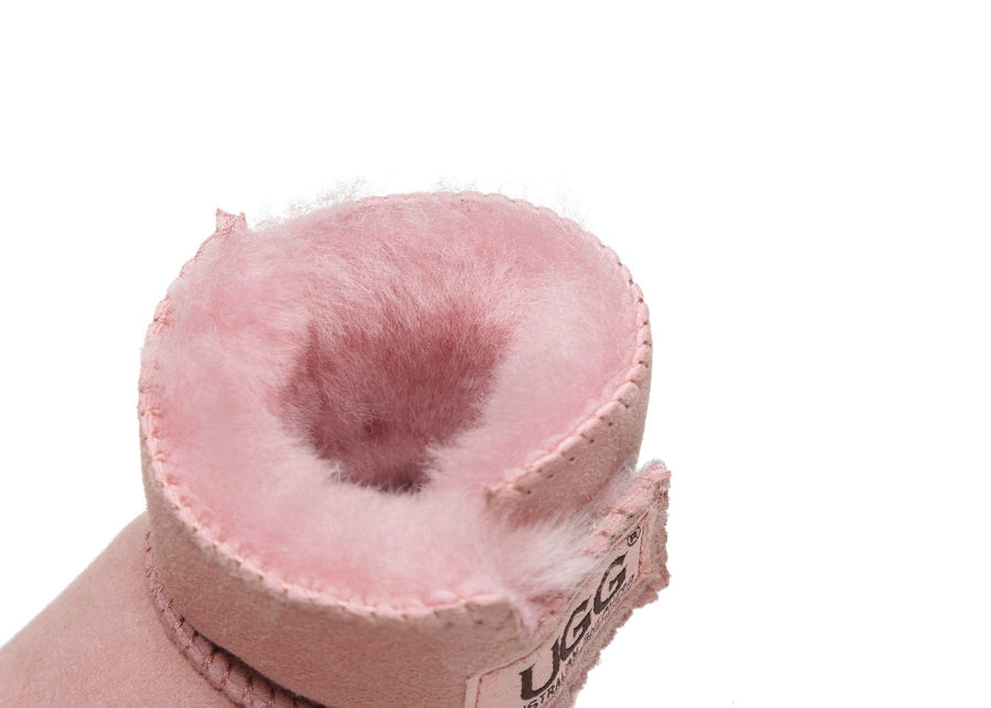 Australian Shepherd UGG Erin Sheepskin Baby Booties Cradle Water Resistant-Kid Boots-PEROZ Accessories