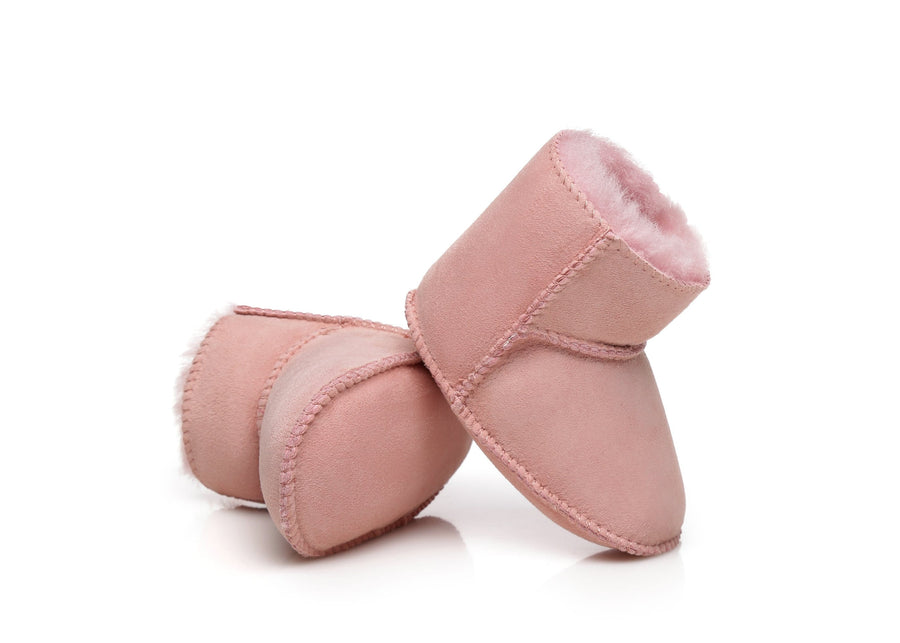 Australian Shepherd UGG Erin Sheepskin Baby Booties Cradle Water Resistant-Kid Boots-PEROZ Accessories