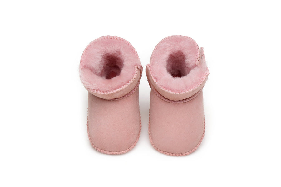 Australian Shepherd UGG Erin Sheepskin Baby Booties Cradle Water Resistant-Kid Boots-PEROZ Accessories