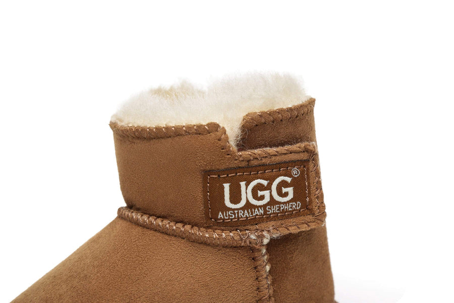 Australian Shepherd UGG Erin Sheepskin Baby Booties Cradle Water Resistant-Kid Boots-PEROZ Accessories
