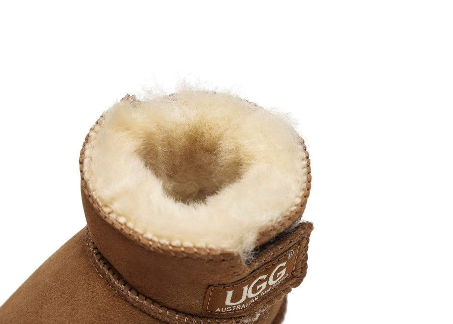 Australian Shepherd UGG Erin Sheepskin Baby Booties Cradle Water Resistant-Kid Boots-PEROZ Accessories