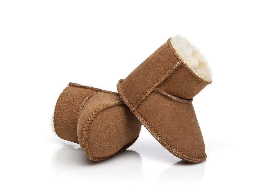 Australian Shepherd UGG Erin Sheepskin Baby Booties Cradle Water Resistant-Kid Boots-PEROZ Accessories