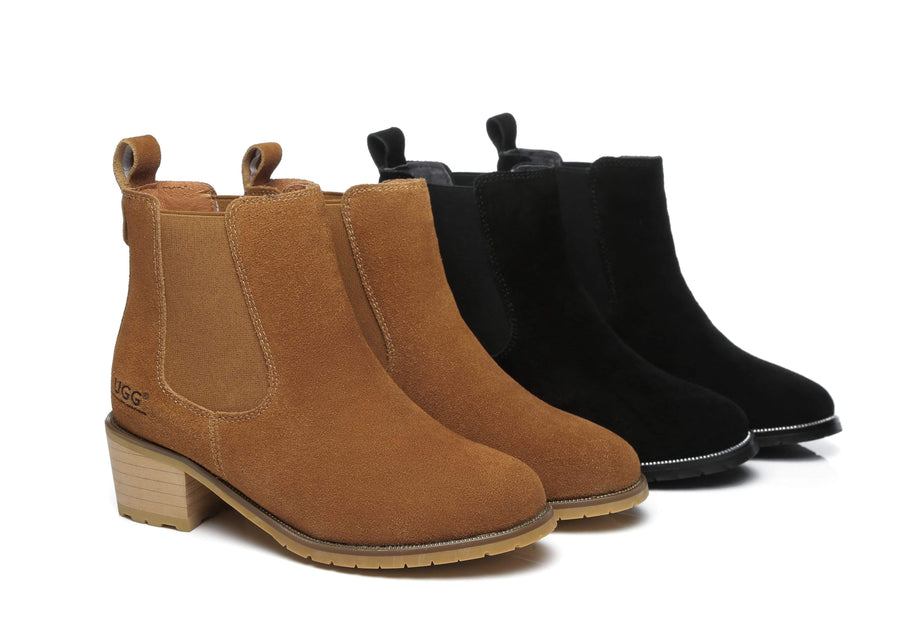 Australian Shepherd Women UGG Heel boots Sylvia Water-Repellent-Boots-PEROZ Accessories