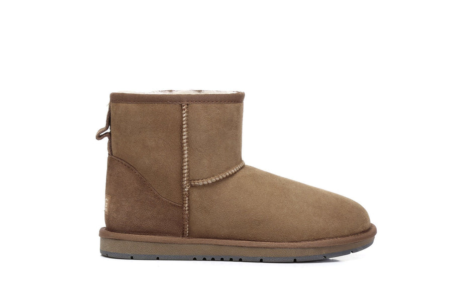 Australian Shepherd Premium Sheepskin Unisex UGG Boots Mini Classic Water Resistant-Boots-PEROZ Accessories